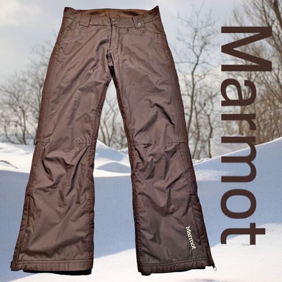 MARMOT Brown Women’s small Snow Pants Snowboarding Performance - Picture 1 of 13